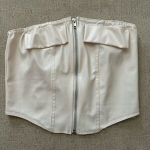 PrettyLittleThing Ivory Satin Corset